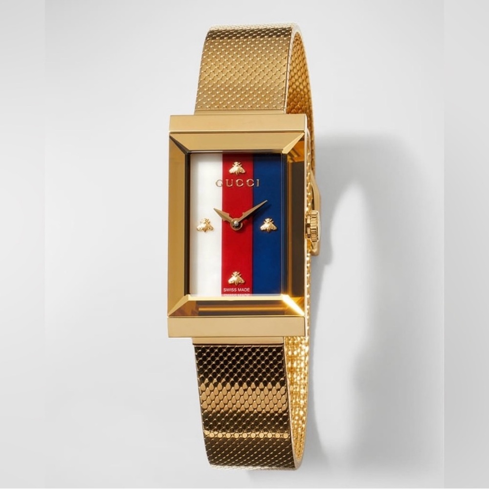 Gucci Gold Women's Watch with Tricolor dial